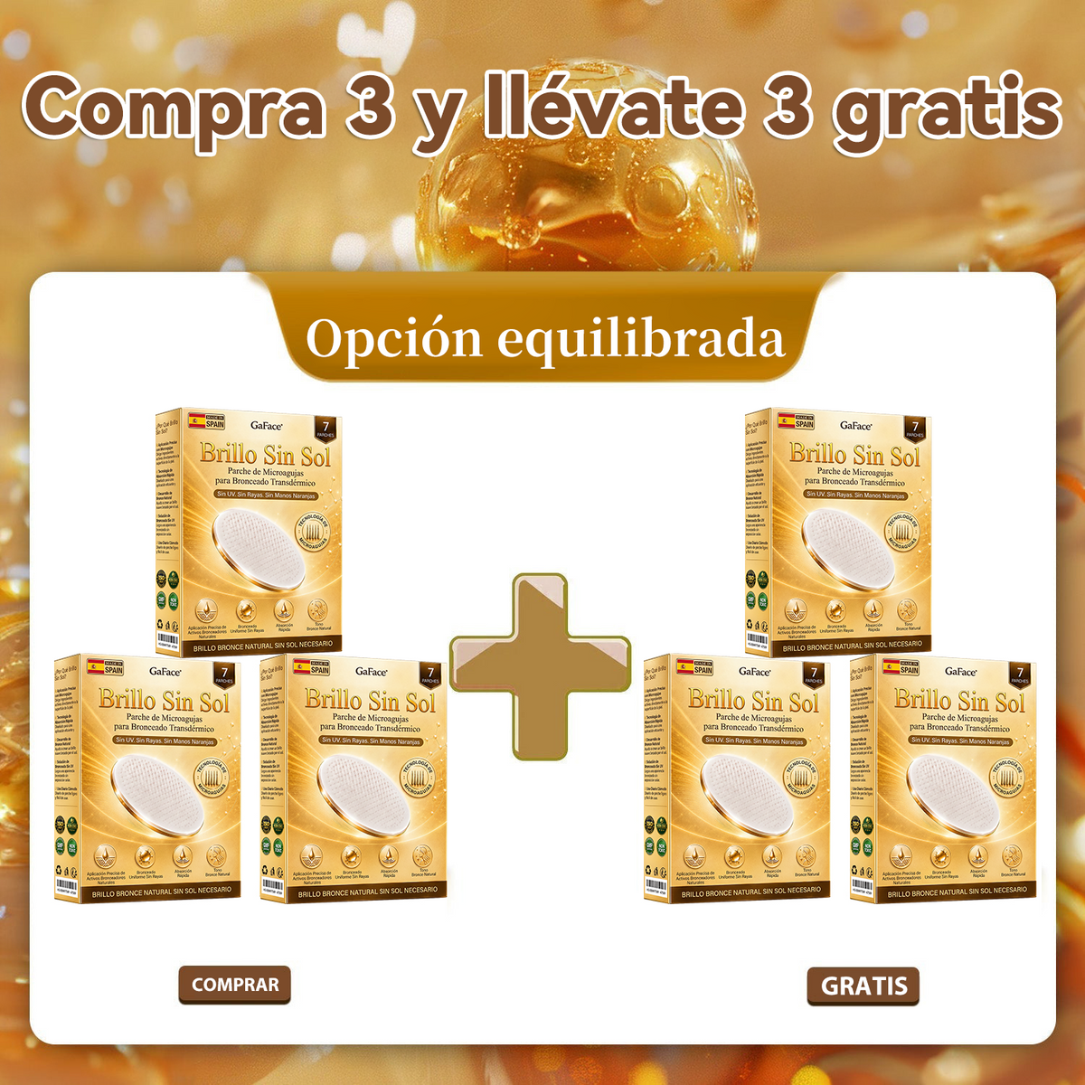 🌞🍫Gaface®| Consigue un bronceado natural y radiante sin sol con nuestra tecnología transdérmica.