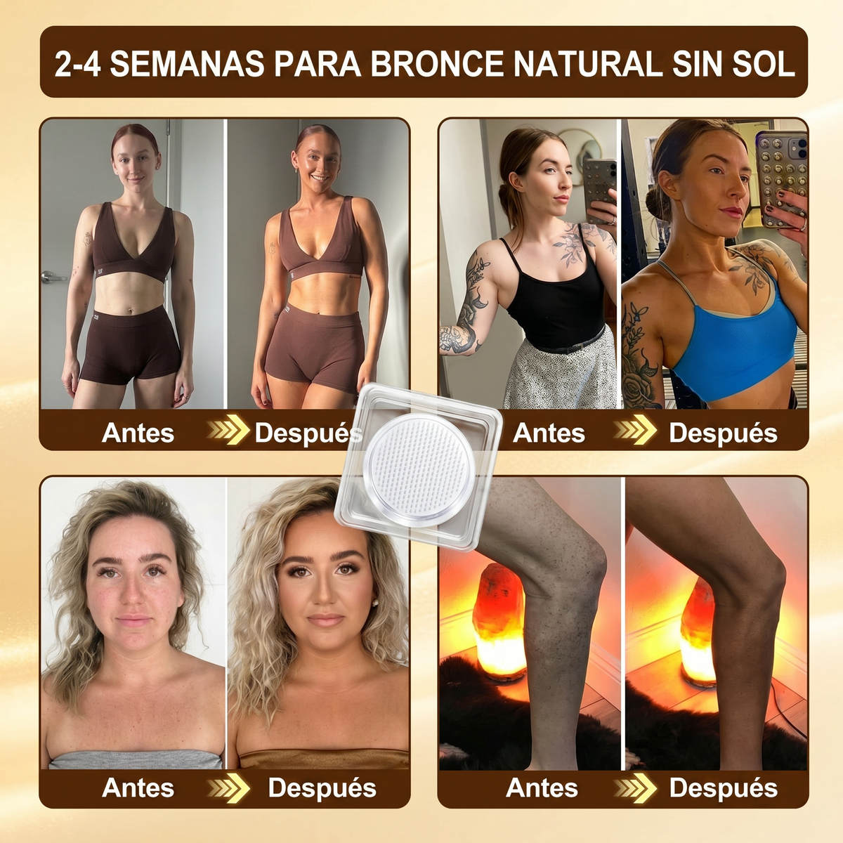 🌞🍫Gaface®| Consigue un bronceado natural y radiante sin sol con nuestra tecnología transdérmica.