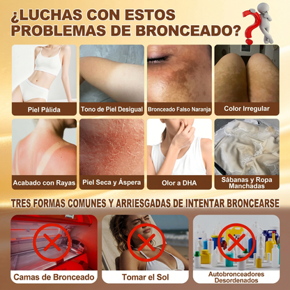 🌞🍫Gaface®| Consigue un bronceado natural y radiante sin sol con nuestra tecnología transdérmica.