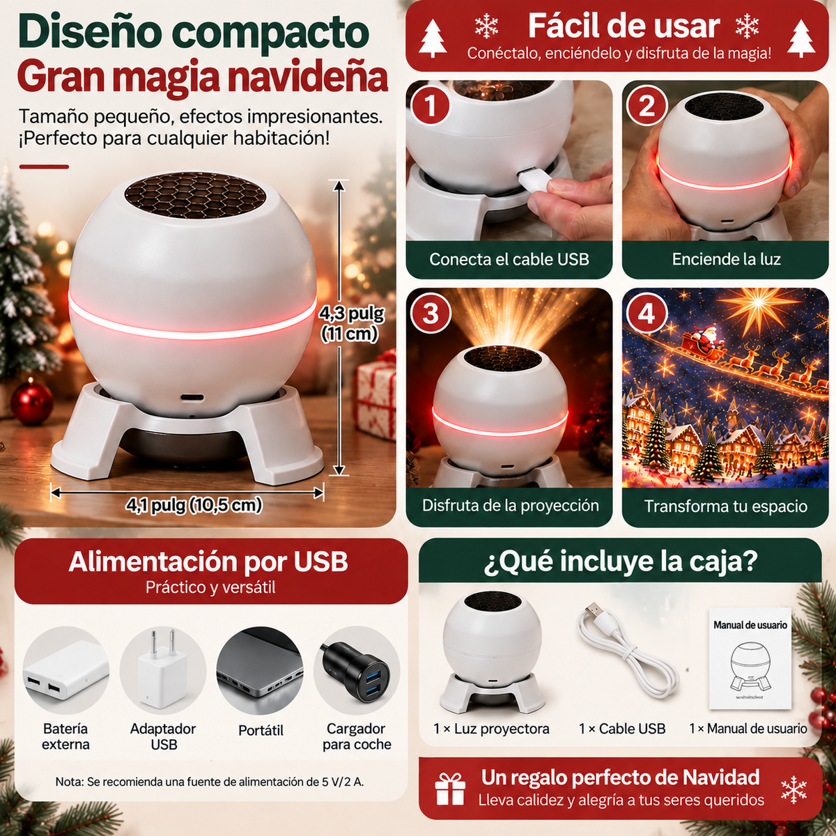 Tienda Oficial | 🌈👒 SCNDR® Proyector Holográfico Navideño 5D HD – Edición Especial de Navidad 🎁🔥 ¡DESCUENTOS BRUTALES!